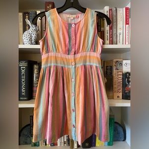 Pink Chicken New York Summer Striped Dress 8